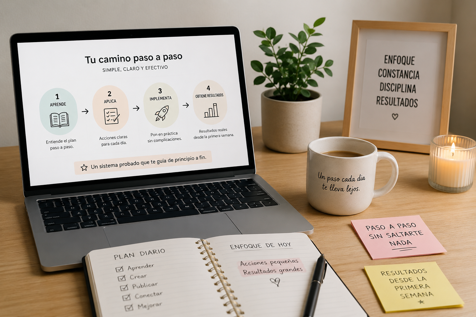 Persona trabajando en su negocio digital